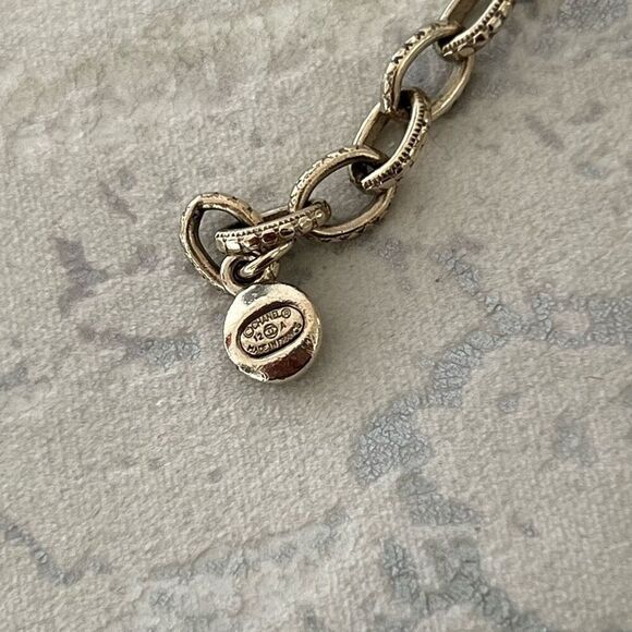 Chanel Y2K Gold Metal and Amethyst Curb Link Necklace Authentic - Picture 13 of 16